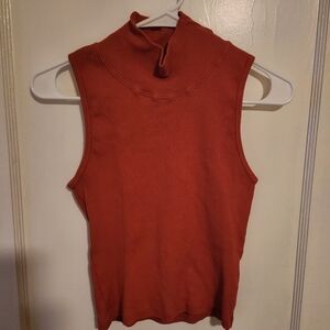 Big Bud Press Terracotta Mock Neck Tank Top